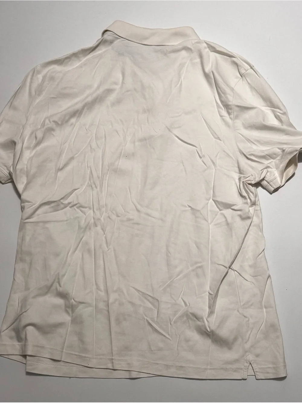 Banana Republic Luxury Touch White Men's Polo Short Sleeve